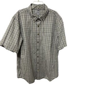 Carhartt Shirt Mens 2XL TALL Plaid Relaxed Fit  Pocket Outdoor work casual